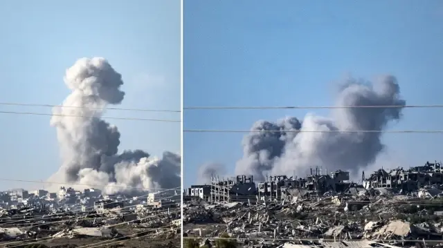 katil israil son 24 saatte gazzeye 170ten fazla hava saldirisi duzenledi RrYQy5YN